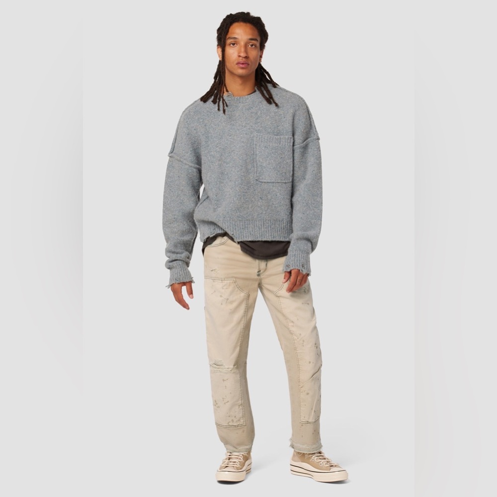 The Hudson Carpenter Straight Double Front Distressed Jean. Brand New with Tags.